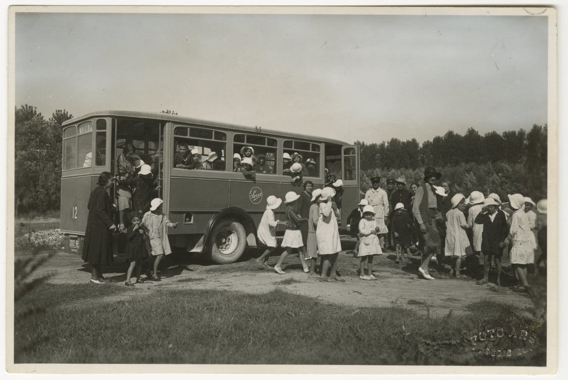 Una colonia estiva sul fiume Po a Guastalla, 1931