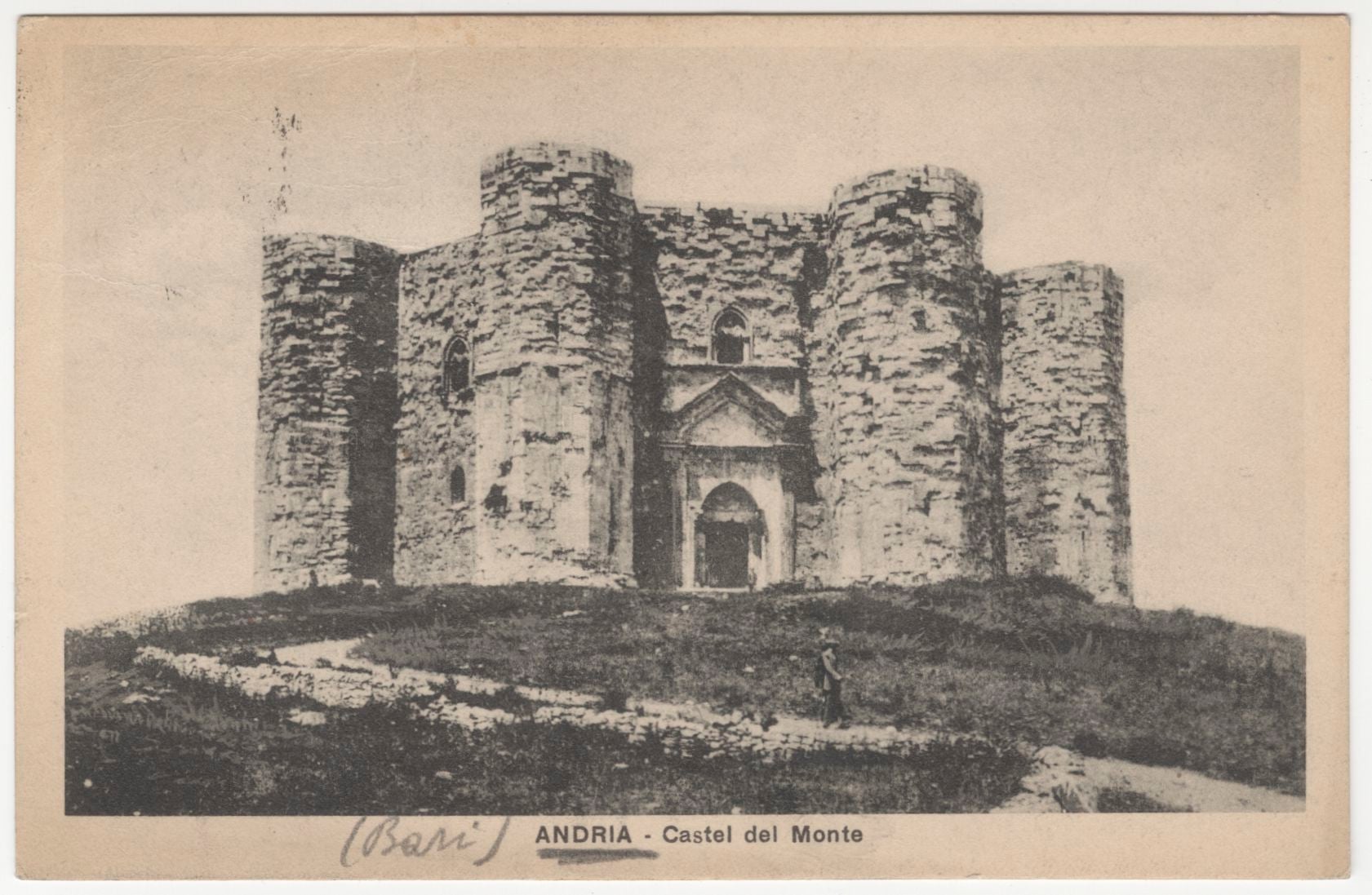 Una cartolina inviata a Giovanni Bognetti, Presidente Touring dal 1926 al 1935, dai soci TCI di Andria